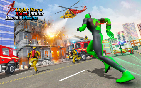 اسکرین شات 2 برنامه Flying Superhero Spider Games