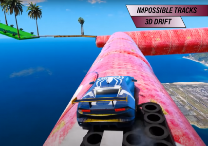 اسکرین شات برنامه Spiderhero Mega Ramp Car Stunt 2