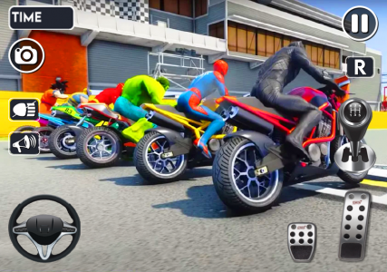 اسکرین شات بازی Spider Tricky Bike Stunt Race 5