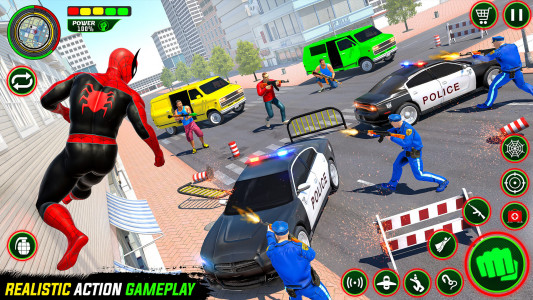 اسکرین شات برنامه Gangster Crime Rope Hero City 2