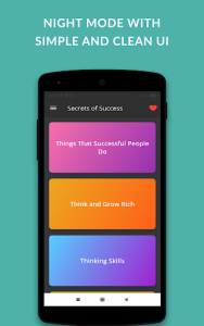 اسکرین شات برنامه Secrets of Success : Sucess formulas, tips, Quotes 6