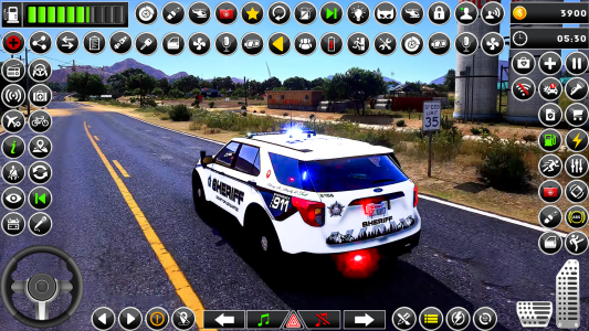 اسکرین شات برنامه US Police Chase: Cop Car Games 1