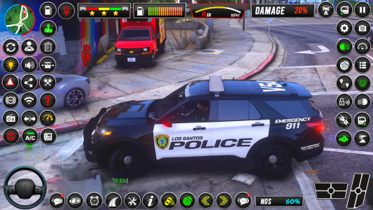 اسکرین شات برنامه Police Car Chase: Car Games 3D 3