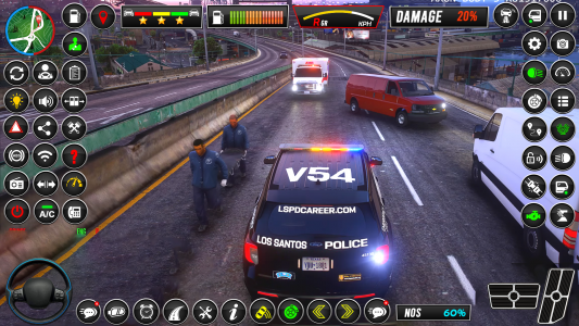 اسکرین شات برنامه Police Car Chase: Car Games 3D 6