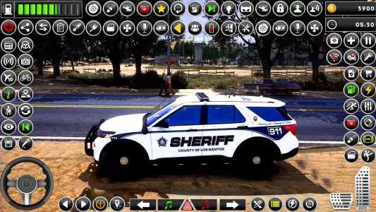 اسکرین شات برنامه US Police Chase: Cop Car Games 8