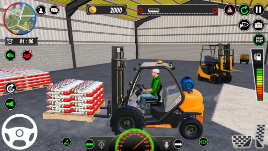 اسکرین شات بازی US Forklift Simulator Game JCB 3