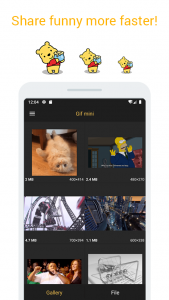 اسکرین شات برنامه Gif mini: GIF Editor 1