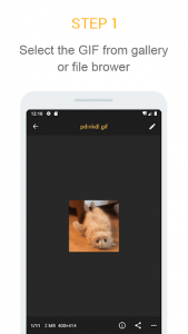 اسکرین شات برنامه Gif mini: GIF Editor, Compress GIF, Crop GIF 2