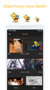 اسکرین شات 1 برنامه Gif mini: GIF Editor