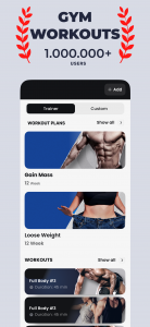 اسکرین شات برنامه Gym Workout & Personal Trainer 2