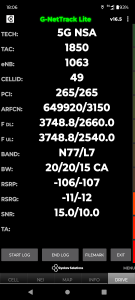 اسکرین شات 5 برنامه G-NetTrack Lite