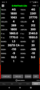 اسکرین شات 7 برنامه G-NetTrack Lite