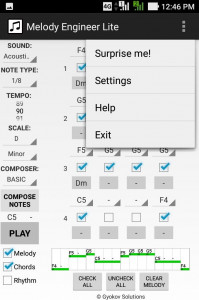 اسکرین شات 3 برنامه Melody Engineer Lite