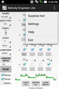 اسکرین شات 3 برنامه Melody Engineer Lite