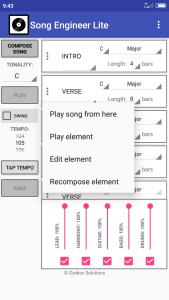 اسکرین شات 5 برنامه Song Engineer Lite