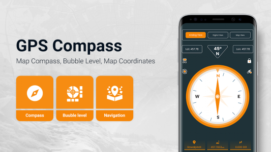 اسکرین شات برنامه Smart Compass Pro 4