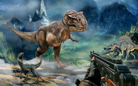 اسکرین شات برنامه Dino Hunter Shooter 3D :Wild Animal Shooting Games 3