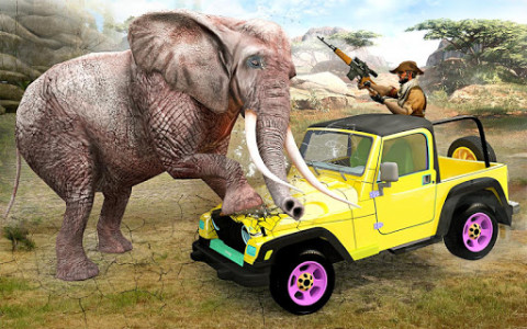 اسکرین شات برنامه Dino Hunter Shooter 3D :Wild Animal Shooting Games 6