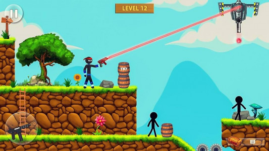 اسکرین شات بازی Stick Man: Shooting Game 2