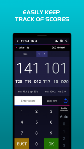اسکرین شات 1 برنامه Darts Scoreboard