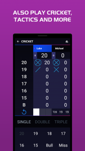 اسکرین شات 5 برنامه Darts Scoreboard