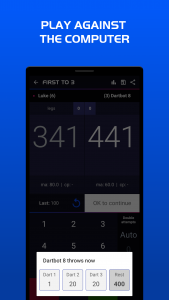 اسکرین شات برنامه Darts Scoreboard 3
