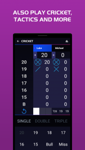 اسکرین شات برنامه Darts Scoreboard 5