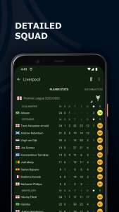 اسکرین شات برنامه Live Soccer Scores Center 5