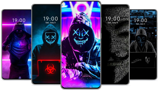 اسکرین شات 5 برنامه Hacker Wallpaper Anonymous