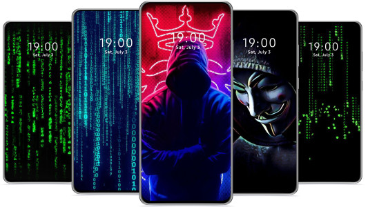 اسکرین شات 3 برنامه Hacker Wallpaper Anonymous