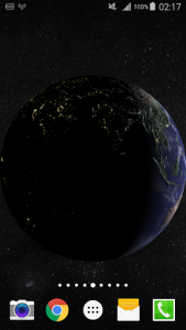 اسکرین شات برنامه 3D Earth Live Wallpaper PRO HD 1