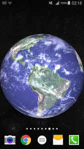 اسکرین شات برنامه 3D Earth Live Wallpaper PRO HD 3