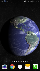 اسکرین شات برنامه 3D Earth Live Wallpaper PRO HD 2