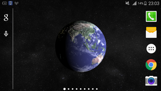اسکرین شات برنامه 3D Earth Live Wallpaper PRO HD 7