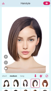 اسکرین شات 2 برنامه Hairstyle Try On-600+ Haircuts