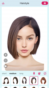 اسکرین شات 2 برنامه AI Hairstyle Try On・Bangs・Wigs