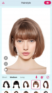 اسکرین شات 1 برنامه AI Hairstyle Try On・Bangs・Wigs