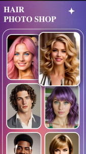 اسکرین شات 8 برنامه Hair Lab: AI hairstyle Face