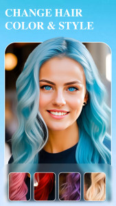 اسکرین شات 4 برنامه Hair Lab: AI hairstyle Face