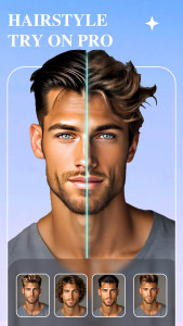 اسکرین شات 6 برنامه Hair Lab: AI hairstyle Face