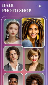 اسکرین شات 8 برنامه Hair Lab: AI hairstyle Face