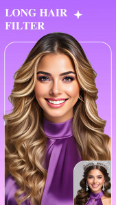 اسکرین شات 1 برنامه Hair Lab: AI hairstyle Face