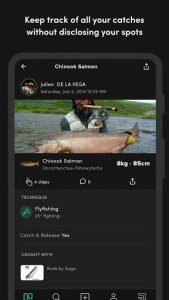 اسکرین شات برنامه FishFriender - Social Fishing Log 3