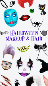 اسکرین شات برنامه Halloween Makeup and Hair 1