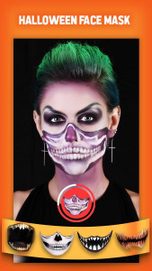 اسکرین شات برنامه Halloween Face mask - Halloween Makeup Camera 1