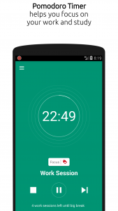 اسکرین شات برنامه Pomodoro Smart Timer - A Productivity Timer App 1
