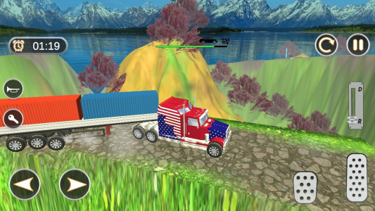 اسکرین شات بازی بازی ماشین راننده تریلی ماک 4