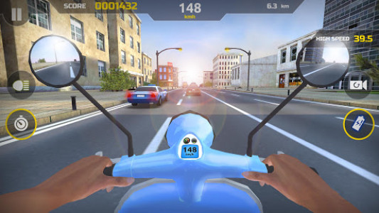 اسکرین شات بازی Moto Racing Club - Highway Rider 1