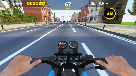اسکرین شات 5 بازی Moto Racing Club: Highway Ride