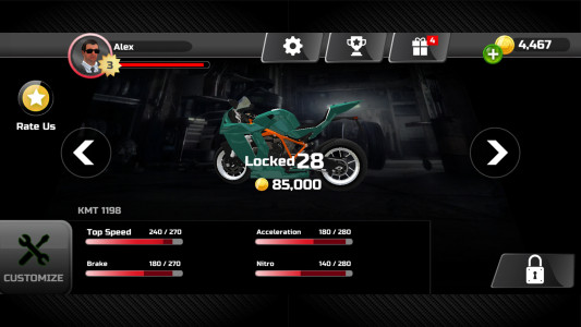 اسکرین شات 2 بازی Moto Racing Club: Highway Ride